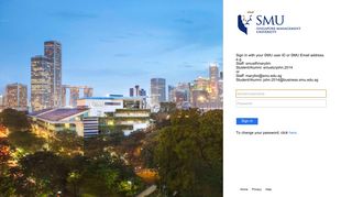Sign In - Singapore Management University