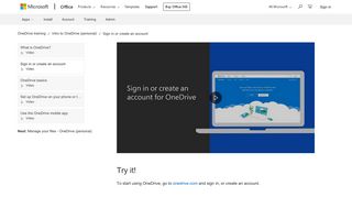Video: Sign in or create an account for OneDrive (personal) - OneDrive