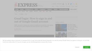 Gmail login: How to sign in and out of Google Gmail account ...