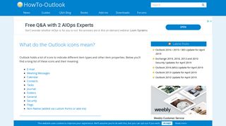 What do the Outlook icons mean? - HowTo-Outlook