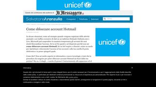 Come sbloccare account Hotmail | Salvatore Aranzulla