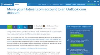 Move your Hotmail.com account to an Outlook.com account ...