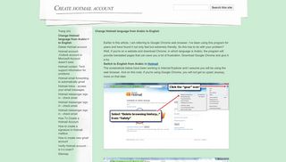 Change Hotmail language from Arabic to English - Create hotmail ...