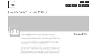 Members – Houdini's Guide To Hotmail 365 Login – Ciity.org