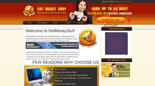 HotMoneySurf - just surf to earn, work at home, earn money online ...