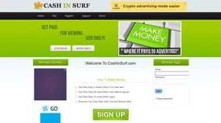 CashInSurf - work at home, free money daily, make money just surf ...