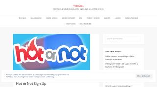 Hot or Not Account Login | www.hotornot.com | Hot or Not Sign Up