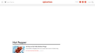 Hot Pepper Recipes & Menu Ideas | Epicurious.com