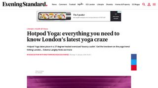 Hotpod Yoga: everything you need to know London's latest yoga craze ...