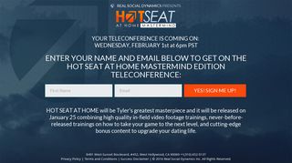 RSD Hot Seat Mastermind - Hot Seat at Home Mastermind