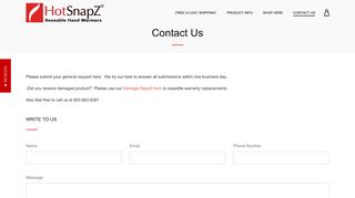 Contact Us – HotSnapZ