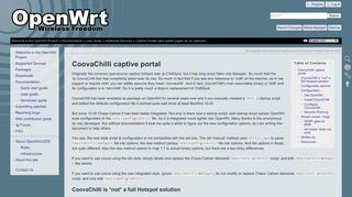 OpenWrt Project: CoovaChilli captive portal