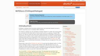 WifiDocs/ChillispotHotspot - Community Help Wiki
