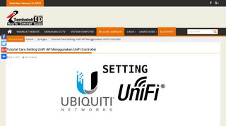 Tutorial Cara Setting UniFi AP Menggunakan UniFi Controller