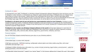 Captive Portal, Hotspot Management Software - PatronSoft