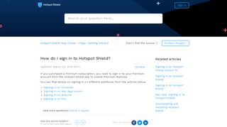 How do I sign in to Hotspot Shield? – Hotspot Shield Help Center