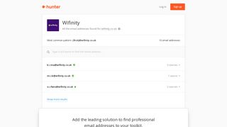 Wifinity - email addresses & email format • Hunter - Hunter.io