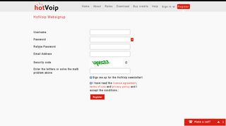 Register - HotVoip