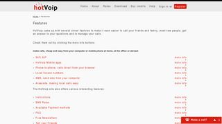 HotVoip | Mobile calls, local access numbers, sip settings and more...
