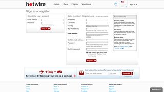 Hotwire.com: Account Login