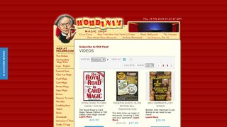 Videos Houdini Magic - Houdini's Magic Shop