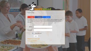 LunchHound: Log in