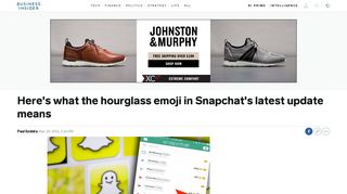 The hourglass emoji in Snapchat meaning - Business Insider