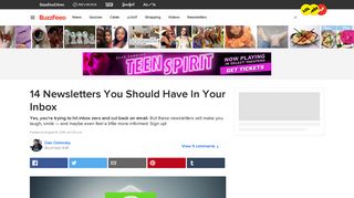 14 Newsletters You Should Have In Your Inbox - BuzzFeed