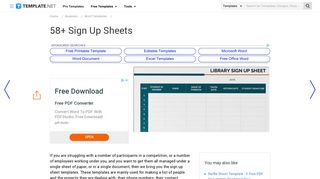 Sign Up Sheets - 58+ Free Word, Excel, PDF Documents Download ...