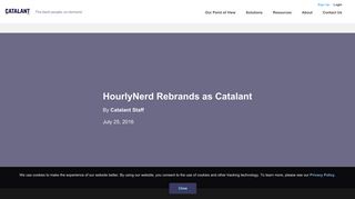 HourlyNerd Rebrands as Catalant | Catalant