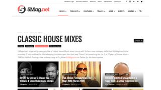 Classic House Mixes Archives | 5 Magazine