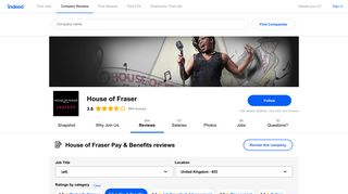 Working at House of Fraser: 113 Reviews about Pay & Benefits ...