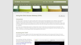 Using the Citrix Access Gateway (CAG) - vamobile.us