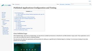 Published Applications Configuration and Testing - Login VSI ...