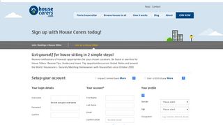 House sitters register online for house sitting in ... - Housecarers