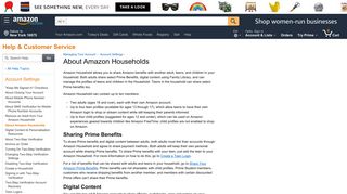 Amazon.com Help: About Amazon Households