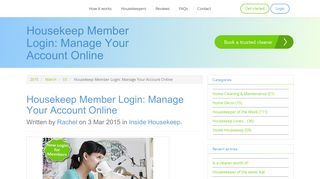 Housekeep Member Login: Manage Your Account Online