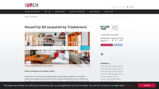 HouseTrip SA (acquired by TripAdvisor) - startup.ch