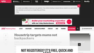 Housetrip targets mums not backpackers - Marketing Week