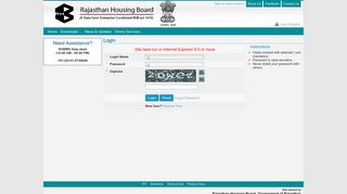 Login - Rajasthan Housing Board