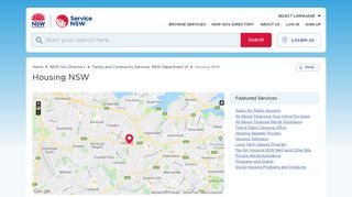 Housing NSW | Service NSW