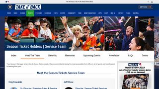 Meet the Season Tickets Service Team | Houston Astros - MLB.com