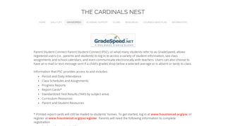 GradeSpeed - The Cardinals Nest