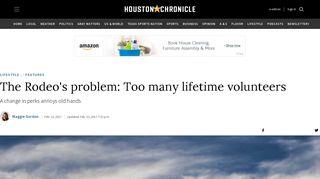 The Rodeo's problem: Too many lifetime volunteers - Houston Chronicle