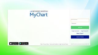 Terms and Conditions - MyChart - Login Page - Methodist Hospitals