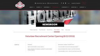 Volunteer Recruitment Center Opening - Houston Super Bowl Host ...