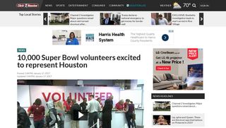 10,000 Super Bowl volunteers excited to represent Houston