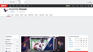 Houston Texans NFL - Texans News, Scores, Stats, Rumors & More ...
