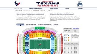 Official Houston Texans PSLs Permanent Seat Licenses Buy Sell PSL ...