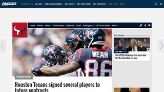 Houston Texans signed several players to future contracts - Toro Times